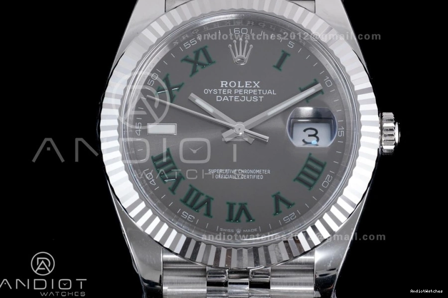 41 657 Edition Datejust Dial Clean Steel SS 904L Durable Best Gray SS 1:1 Bracelet SH Green Roman on 0801
